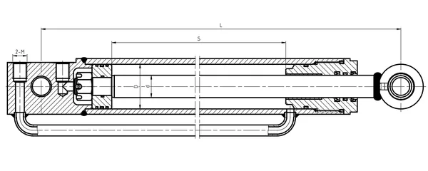 Rod end close-up