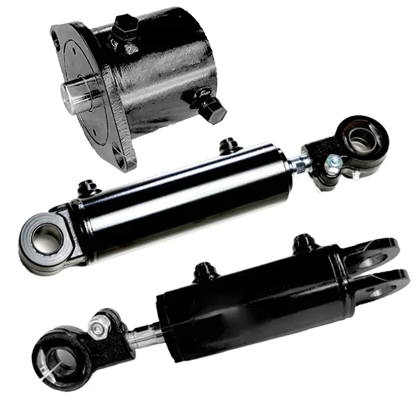 Forklift tilt hydraulic cylinder full view