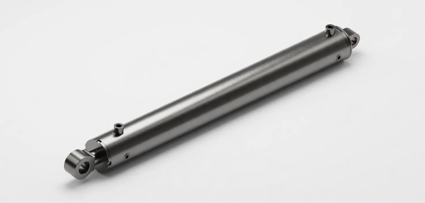 Hydraulic cylinder rod detail