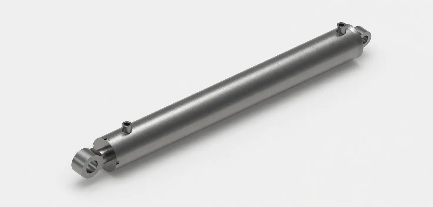 Grain tank lifting cylinder installation